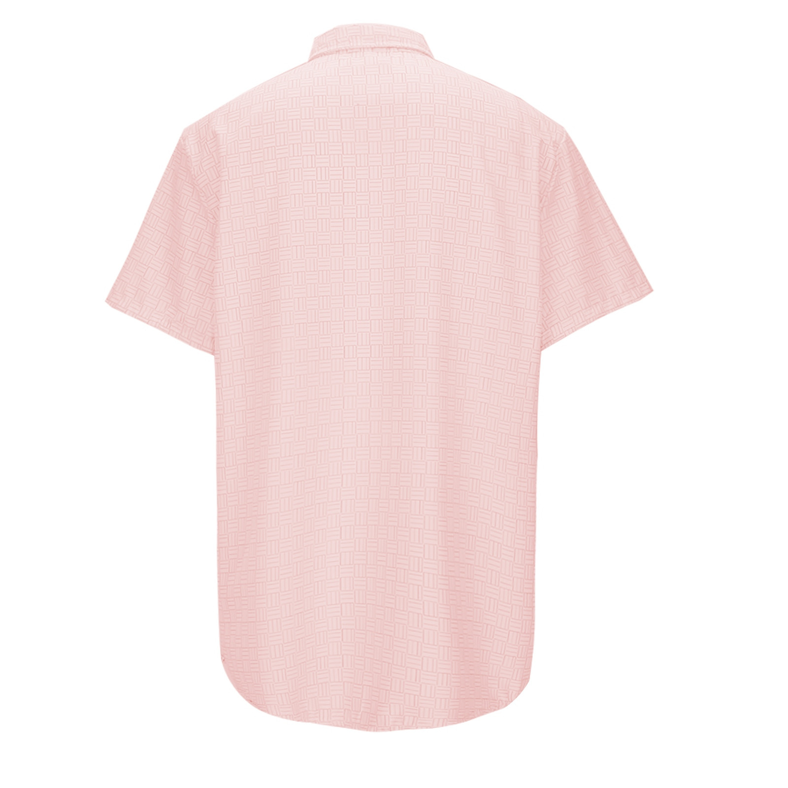 thumbnail image 3 of Camisa informal de manga corta de verano para hombre: poliéster spandex, color liso, transpirable, para todas las ocasiones, fácil de cuidar (S-XXXL), 3 of 8